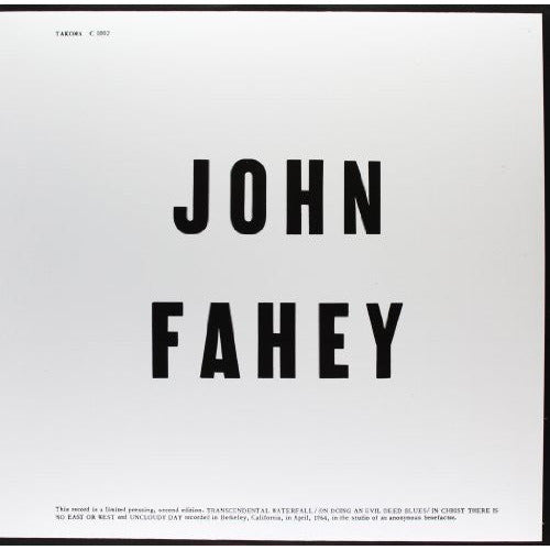 John Fahey - Blind Joe Death - LP { Vinyl LP }