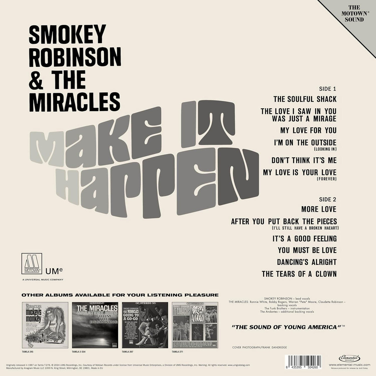 Smokey Robinson & The Miracles - Make It Happen (Mono) - LP { Vinyl LP }