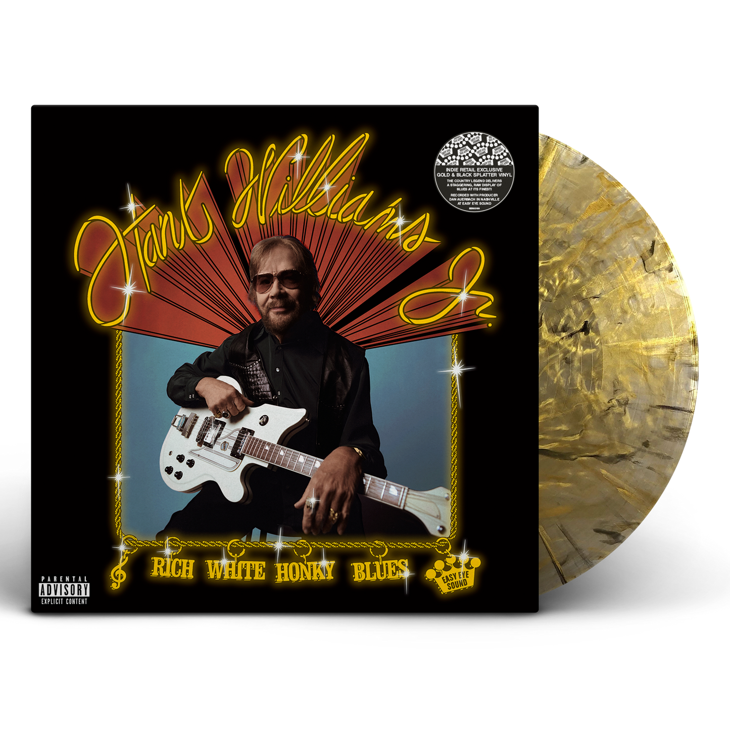 Hank Williams Jr. - Rich White Honky Blues - Indie LP { Vinyl LP }