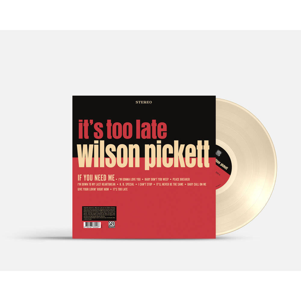 Wilson Pickett - It's Too Late - Indie LP { Vinyl LP }