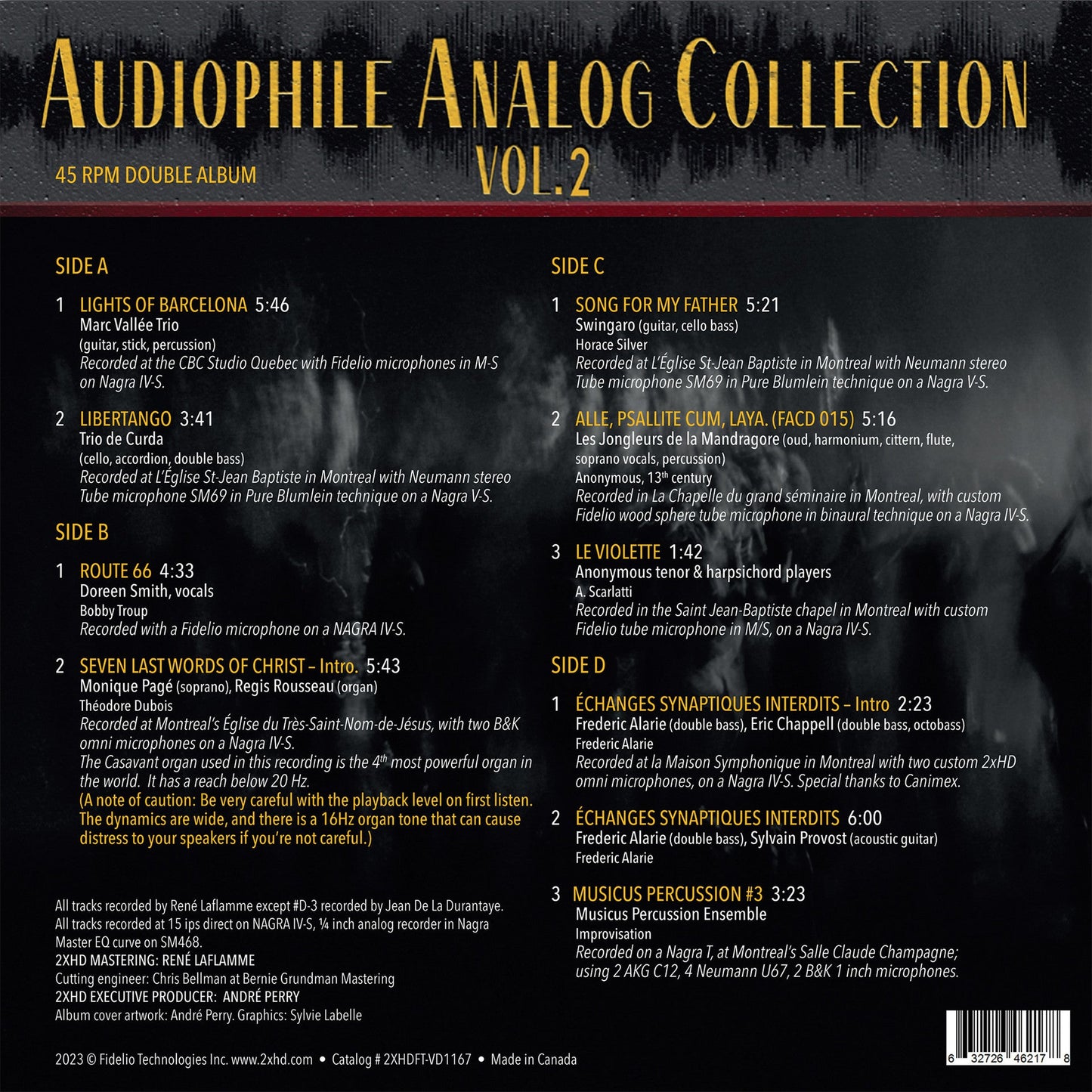 Various Artists - Audiophile Analog Collection Vol. 2 - 2xHD LP { Vinyl LP }