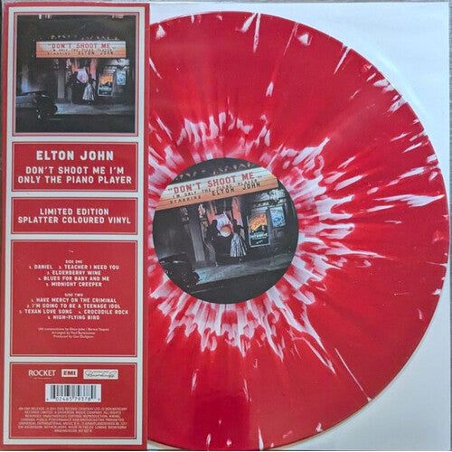 Elton John - Don't Shoot Me I'm Only The Piano Player (Red Splatter) - LP { Vinyl LP }