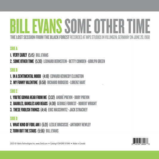 Bill Evans - Some Other Time: The Lost Session from the Black Forest - 45rpm LP { Vinyl LP }