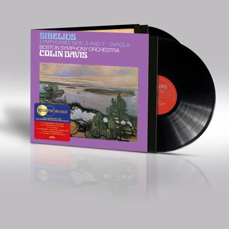 Colin Davis, Boston Symphony Orchestra - Sibelius: Symphonies Nos. 5 and 7, Tapiola - Decca Pure Analogue LP { Vinyl LP }