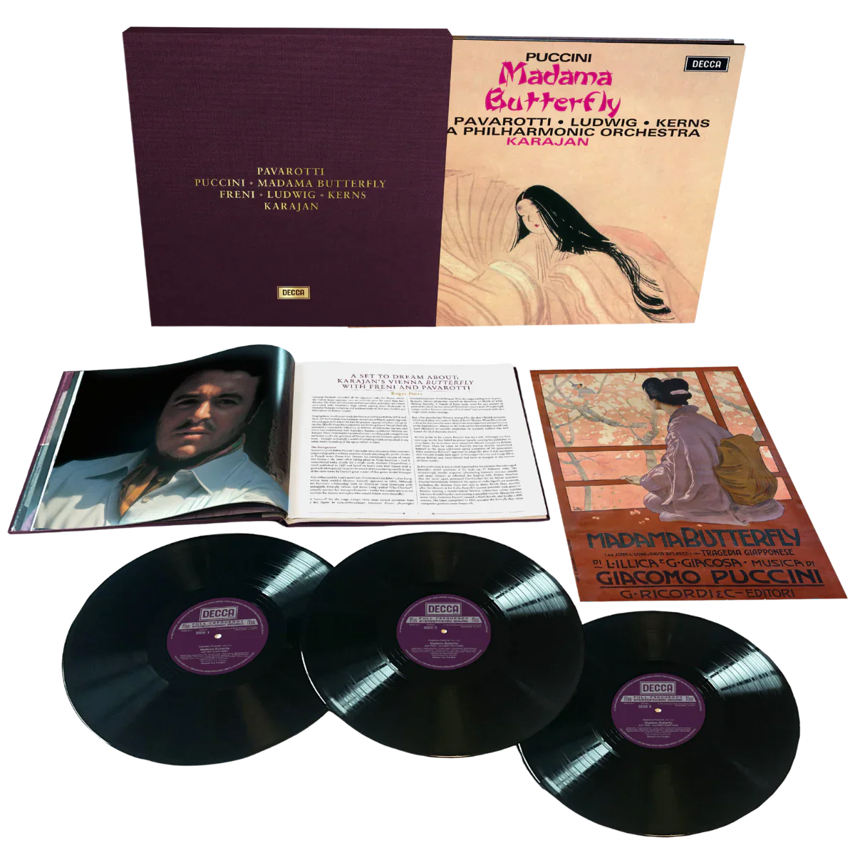 Luciano Pavarotti - Puccini: Madama Butterfly - LP Box Set { Vinyl LP }