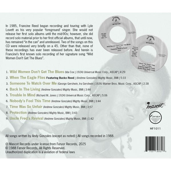 Francine Reed - Early Solo Recordings & Unreleased 80s Masters - CD { Vinyl LP }