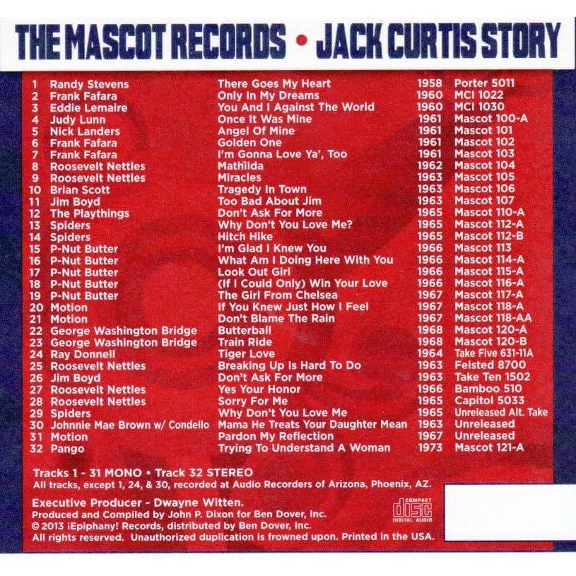 Various Artists - The Mascot Records - Jack Curtis Story - CD { Vinyl LP }