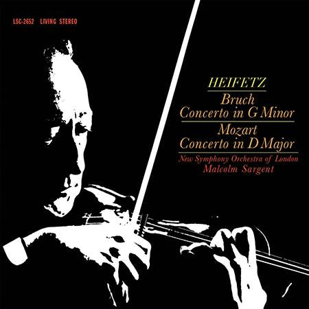 Heifetz-Sargent - Bruch: Concerto in G Minor/Mozart: Concerto in D Major - Analogue Productions LP { Vinyl LP }