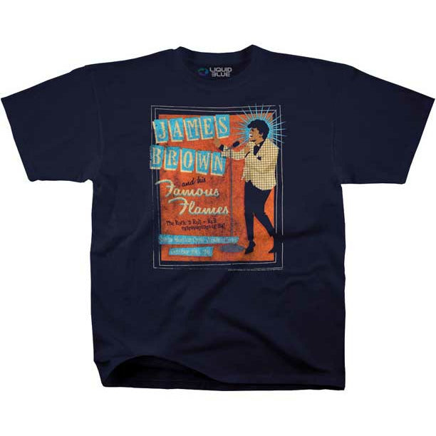 James Brown Famous Flames Men's T-Shirt { Vinyl LP }