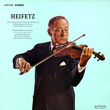 Pfeiffer, Chase & Heifetz - Rozsa: Violin Concerto/ Benjamin: Romantic Fantasy/ Heifetz, violin - Analogue Productions LP { Vinyl LP }