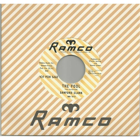 Sanford Clark - It's Nothing To Me / The Fool - Ramco 45 RPM 7" { Vinyl LP }