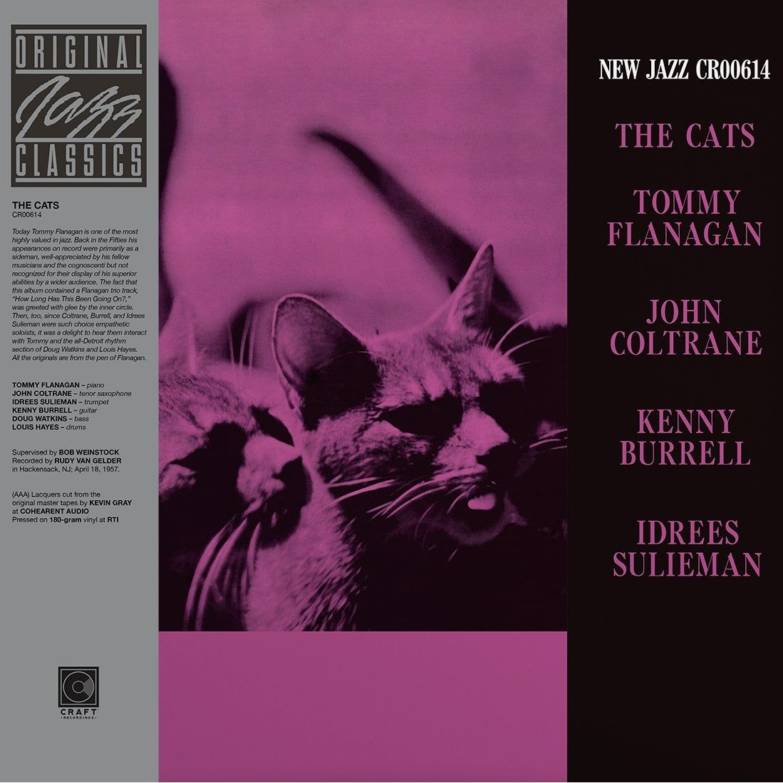 The Cats - Tommy Flanagan, John Coltrane, Kenny Burrell & Idrees Sulieman - The Cats - OJC LP { Vinyl LP }