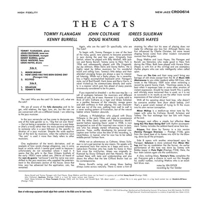 The Cats - Tommy Flanagan, John Coltrane, Kenny Burrell & Idrees Sulieman - The Cats - OJC LP { Vinyl LP }