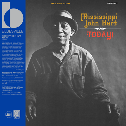 Mississippi John Hurt - Today! - Bluesville Acoustic Sound Series LP { Vinyl LP }