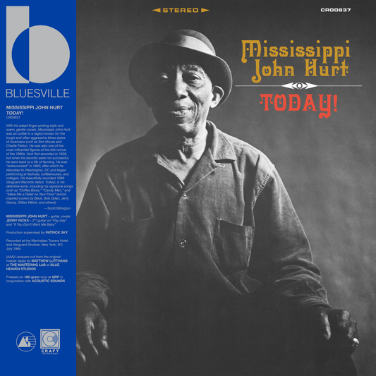 Mississippi John Hurt - Today! - Bluesville Acoustic Sound Series LP { Vinyl LP }