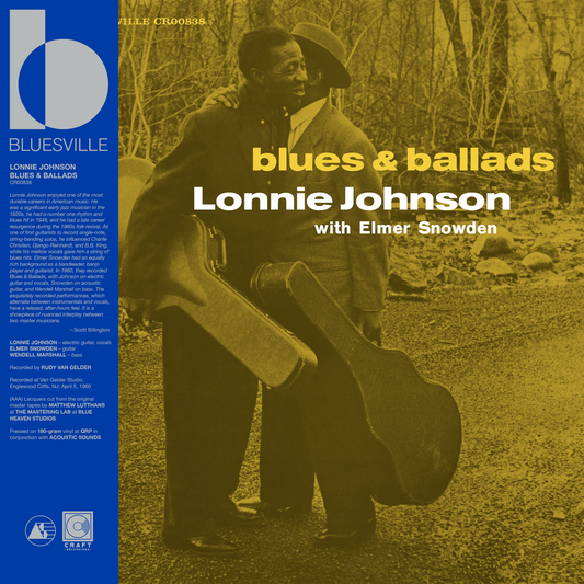 Lonnie Johnson - Blues & Ballads - Bluesville Acoustic Sound Series LP { Vinyl LP }
