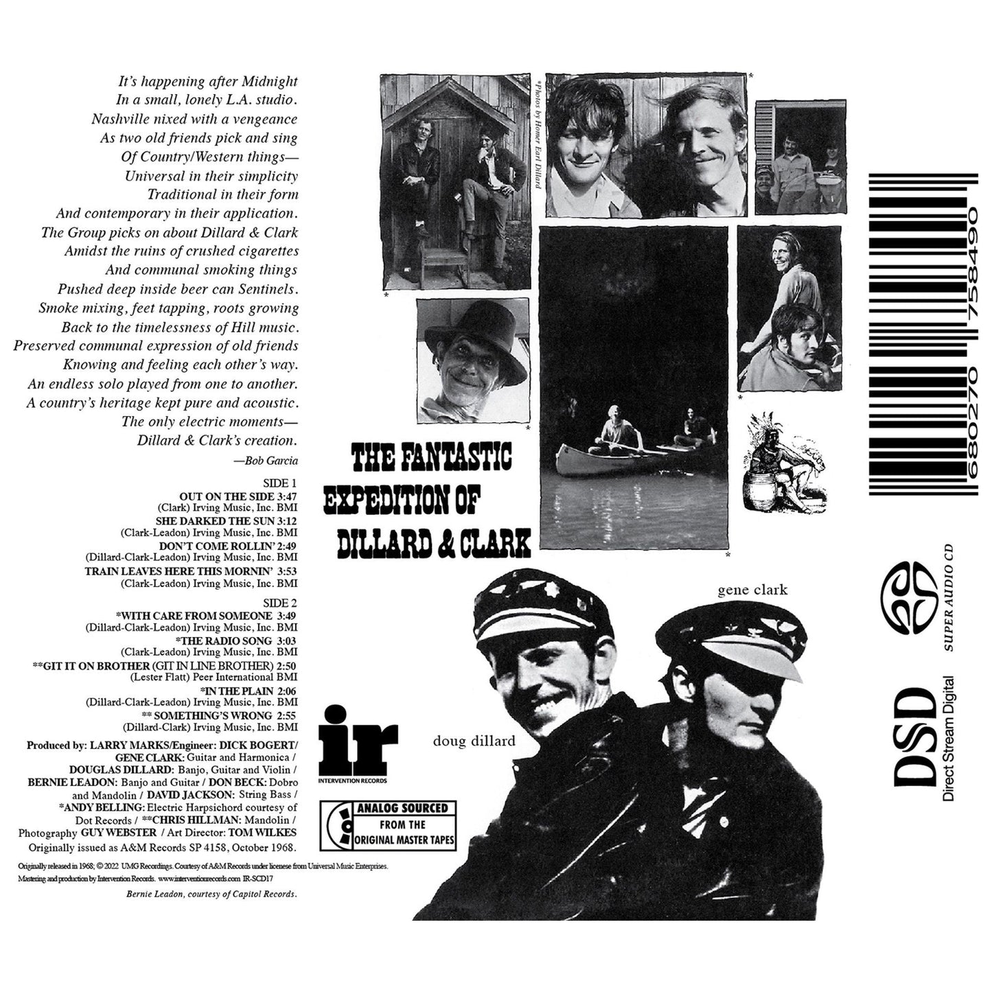 Dillard & Clark - The Fantastic Expedition of Dillard & Clark - Intervention Records SACD { Vinyl LP }