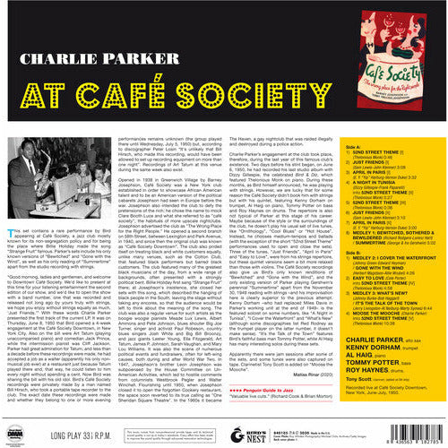 Charlie Parker - At Cafe Society - Import LP { Vinyl LP }