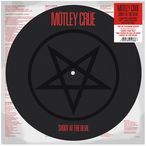 Motley Crue - Shout At The Devil - Picture Disc LP { Vinyl LP }