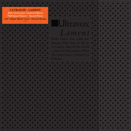 Ultravox - Lament (40th Anniversary Edition) - LP { Vinyl LP }