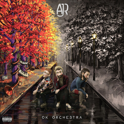 AJR - Ok Orchestra - Clear w/ Orange Splatter LP { Vinyl LP }