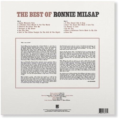 Ronnie Milsap - The Best of Ronnie Milsap - LP { Vinyl LP }