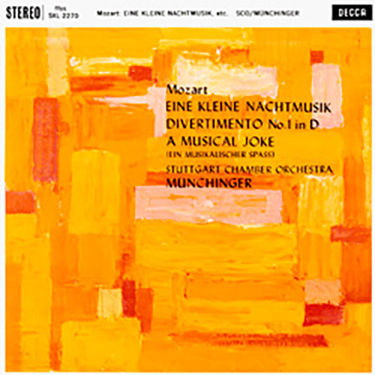 Karl Munchinger - Mozart: Eine Kleine Nachtmusik/ Divertimento No. 1/ A Musical Joke - Speakers Corner LP { Vinyl LP }