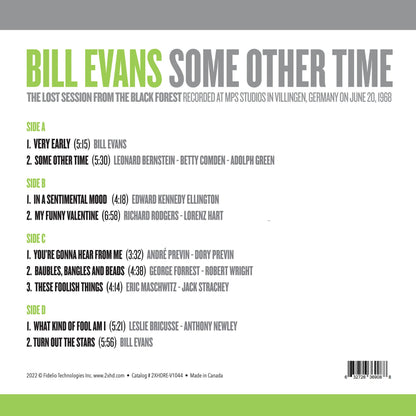 Bill Evans - Some Other Time: The Lost Session from the Black Forest - 45rpm LP { Vinyl LP }