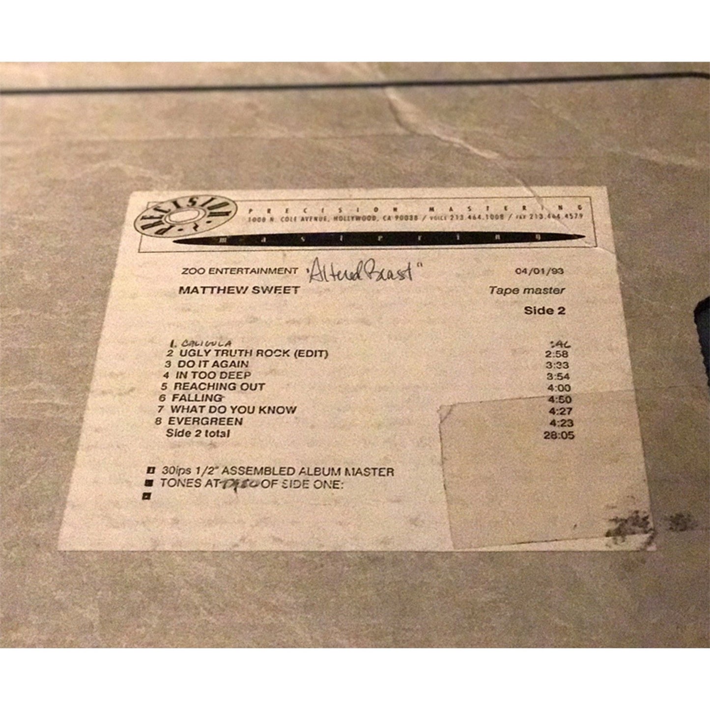 Matthew Sweet - Altered Beast -Intervention Records SACD { Vinyl LP }
