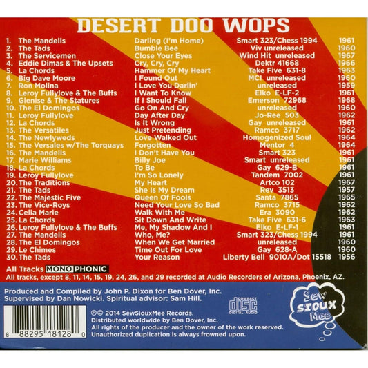 Various Artists - Desert Doo Wops 1956-1968 - CD { Vinyl LP }
