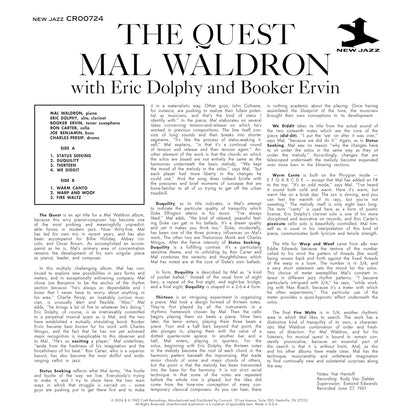 Mal Waldron - The Quest - OJC LP { Vinyl LP }