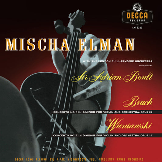 Mischa Elman - Bruch & Wieniawski Concertos - Analogphonic LP { Vinyl LP }