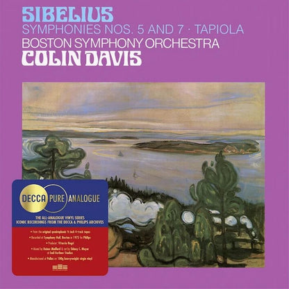 Colin Davis, Boston Symphony Orchestra - Sibelius: Symphonies Nos. 5 and 7, Tapiola - Decca Pure Analogue LP { Vinyl LP }