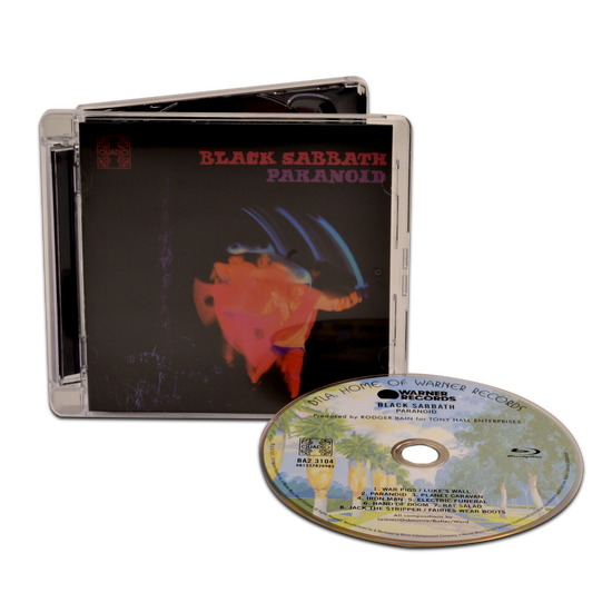 Black Sabbath - Paranoid - (Quadio) Blu-Ray Audio Disc { Vinyl LP }