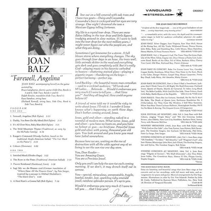 Joan Baez - Farewell, Angelina - LP { Vinyl LP }