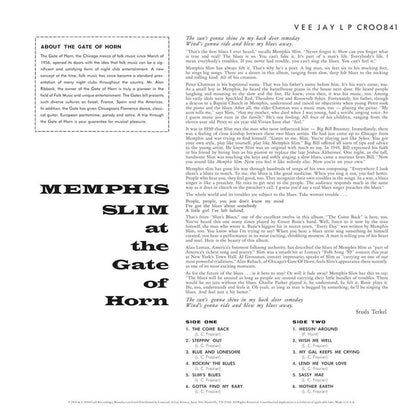 Memphis Slim - At the Gate of Horn - Bluesville Acoustic Sounds Series  LP { Vinyl LP }