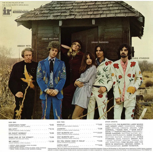 The Flying Burrito Brothers - The Gilded Palace Of Sin - Intervention Records LP { Vinyl LP }