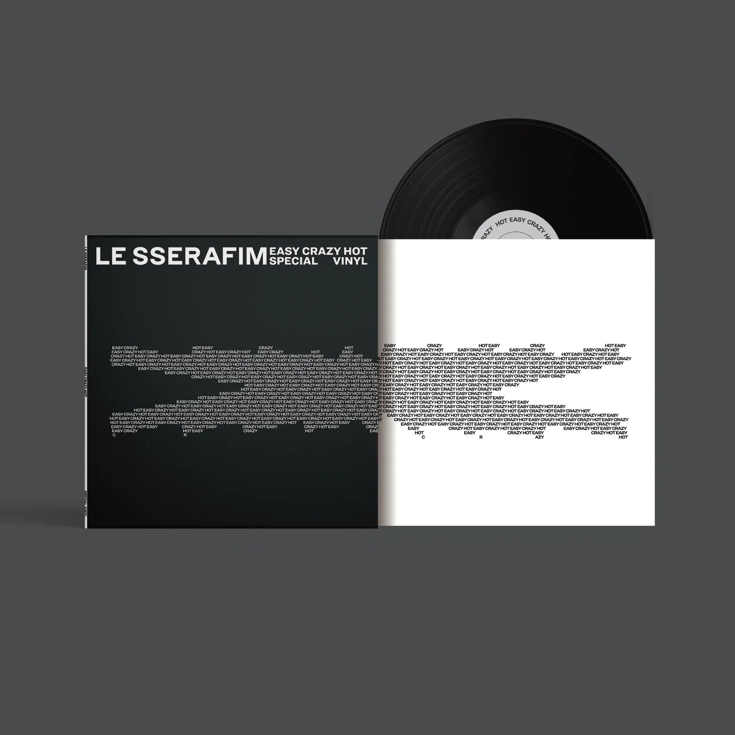 LE SSERAFIM - EASY-CRAZY-HOT - Indie Carbon Black LP { Vinyl LP }
