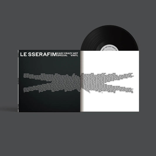 LE SSERAFIM - EASY-CRAZY-HOT - Indie Carbon Black LP { Vinyl LP }