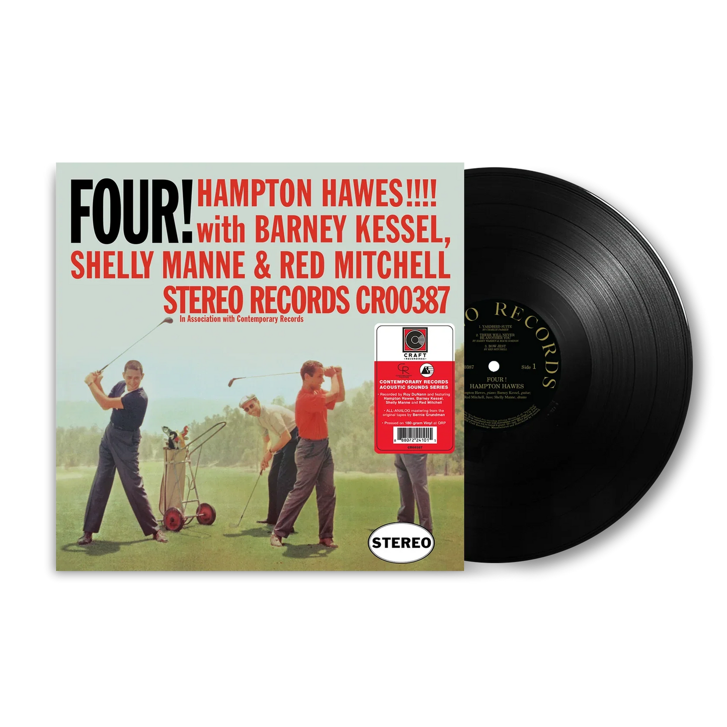 Hampton Hawes - Four! With Barney Kessel, Shelly Manne & Red Mitchell - Contemporary LP { Vinyl LP }