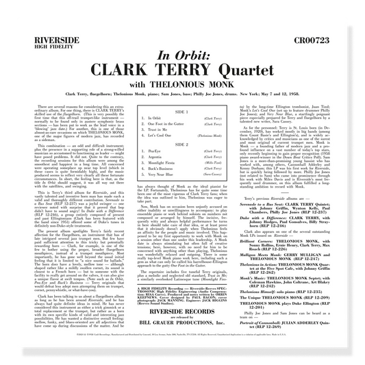 Clark Terry Quartet - In Orbit - OJC LP { Vinyl LP }