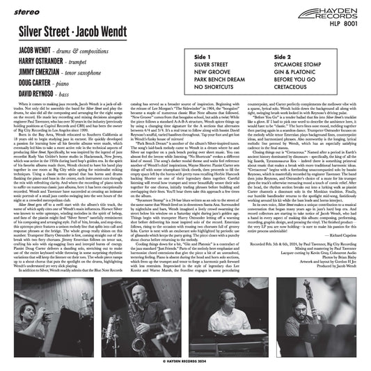 Jacob Wendt - Silver Street - LP { Vinyl LP }