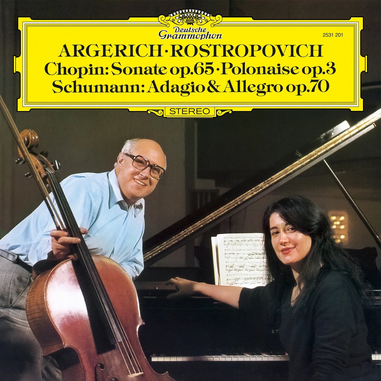 Martha Argerich & Mstislav Rostropovich - Chopin: Sonate Op. 65, Polonaise Op. 3 / Schumann: Adagio & Allegro Op. 70 - Original Source Series LP { Vinyl LP }