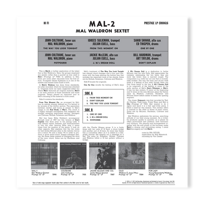 Mal Waldron Sextet - Mal/2 - OJC LP { Vinyl LP }