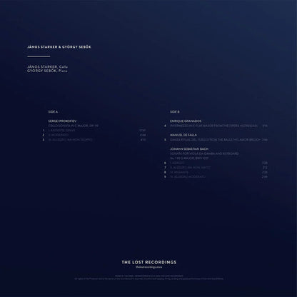 Janos Starker and Gyorgy Sebok - The Unreleased Berlin Studio Recordings 1963 - The Lost Recordings LP { Vinyl LP }