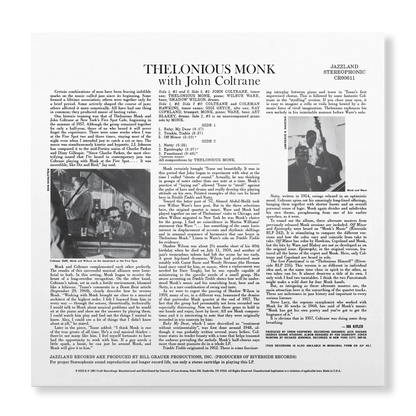 Thelonious Monk - Thelonious Monk with John Coltrane - OJC LP { Vinyl LP }