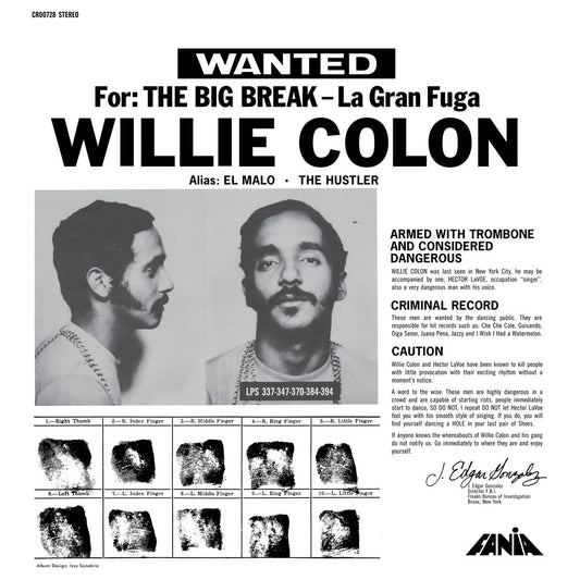 Willie Colon - La Gran Fuga (The Big Break) - LP { Vinyl LP }