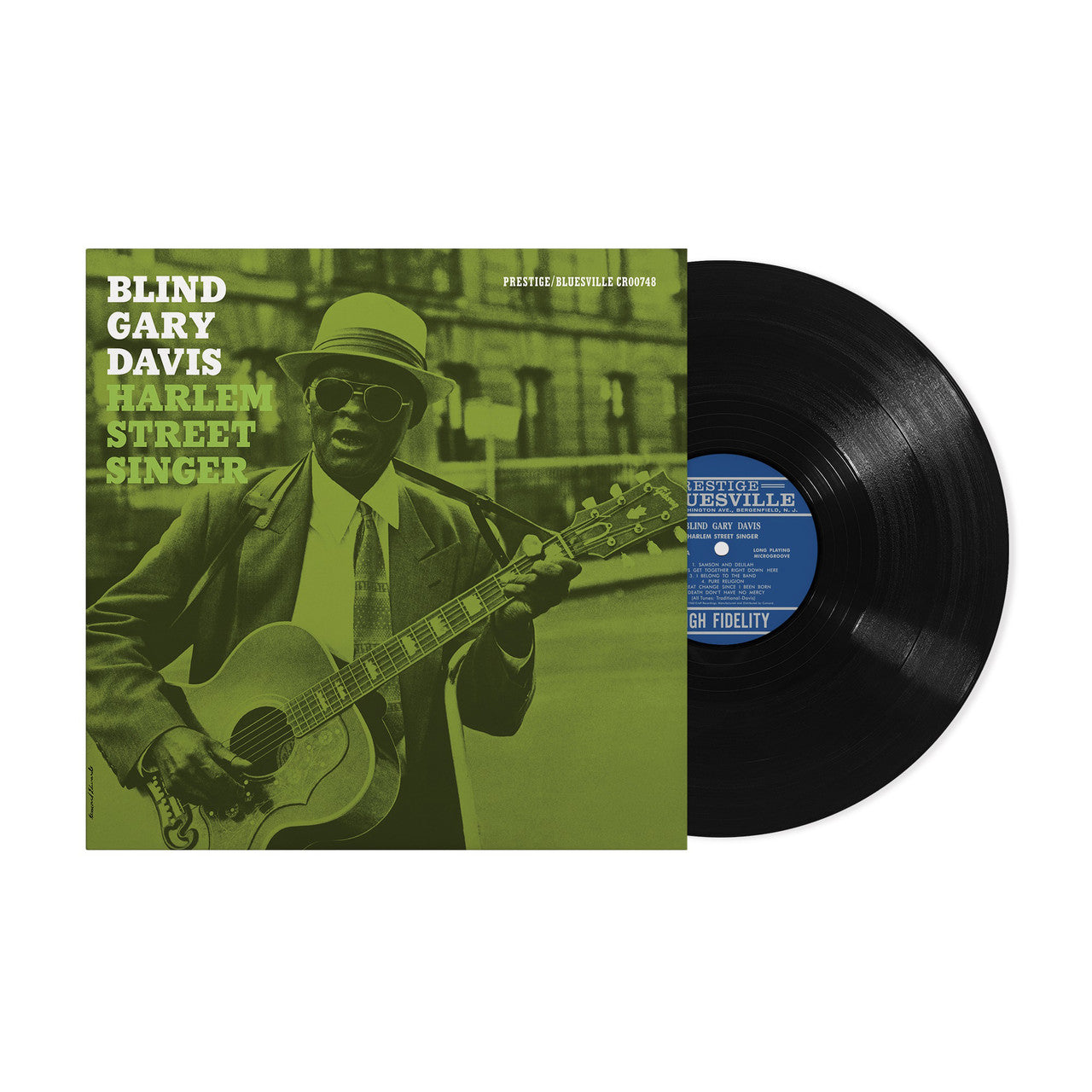 Blind Gary Davis - Harlem Street Singer - Bluesville Acoustic Sounds Series LP { Vinyl LP }