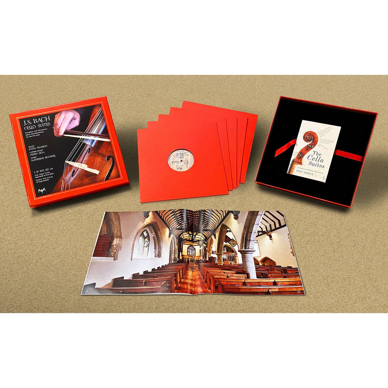Justin Pearson, Pedro Silva & Katherine Rockhill - J.S. Bach Cello Suites - LP Box Set { Vinyl LP }