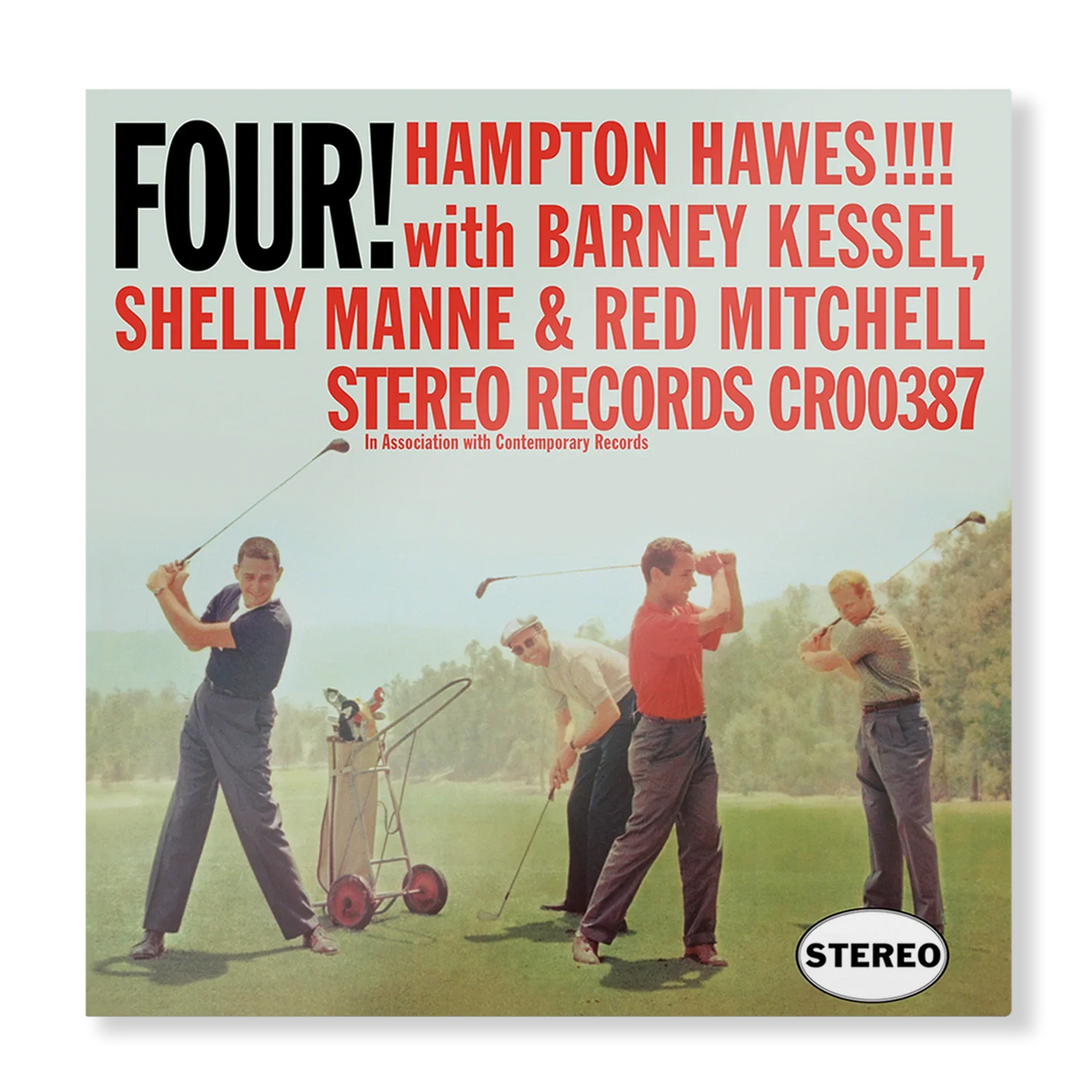 Hampton Hawes - Four! With Barney Kessel, Shelly Manne & Red Mitchell - Contemporary LP { Vinyl LP }